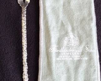 Antique 8 3/4” Sterling Silver Lettuce Fork * Comes With Bag