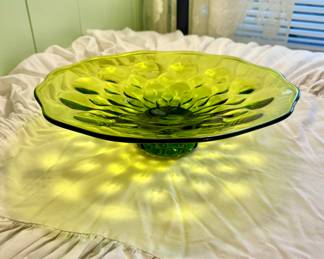 Vintage Green Stand/Bowl