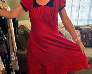 Vintage Red Pinup Couture dress