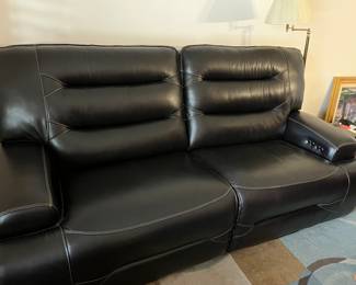 Power leather couch
