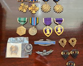 Various military medals