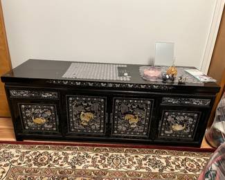 Korean Lacquer low cabinet