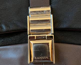 Lanvin purse with plastic still on