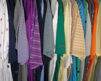 Men's short sleeve shirts, and golf shirts too