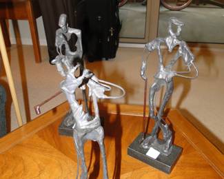 Whimsical metal art pieces