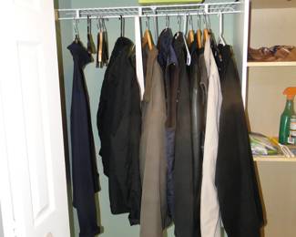 Men's coats, and a few other great items in the front closet