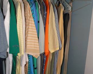 Men's clothing in all the fashionable colors
