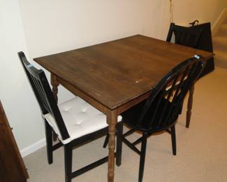 Table and chairs