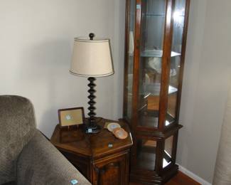 Tall mirrored hutch