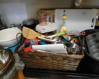Basket of utensils too