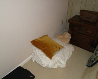 Pile of bed linens