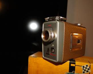 Brownie movie camera comes complete with the box too