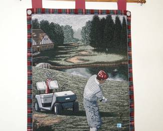 Golf tapestry