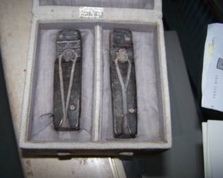 VERY RARE WITH PAPERS TANG DYNASTY GOLD JEWELRY MOULD WITH WRITING ( CALIFORNIA COLLECTION )