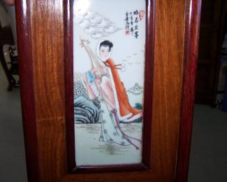 EARLY PORCELAIN PLAQUE