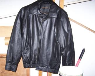 new leather jacket some clothes