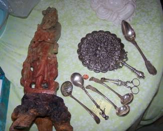 HUGE LARGE FIGURE SOEM BEAUTIFUL SILVER ITEMS