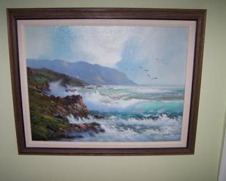 BEAUTIFUL SIGNED CALIFORNIA COAST PAINTING