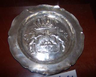 RARE SILVER 18TH CENTURY  FAMILY CREST