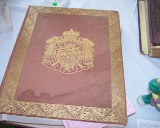 large european book full of prints
