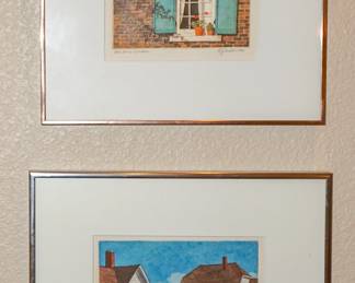 B.J. Anderson etchings