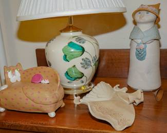 Figural art pottery by Solveig Cox