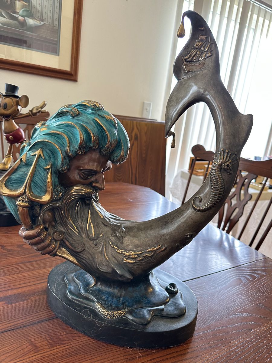 Paul Wagner “Triton” bronze sculpture 18/175 includes COA