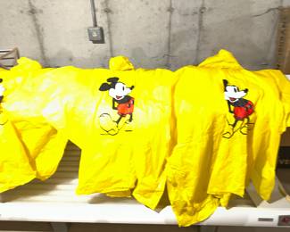 Mickey Mouse rain ponchos
