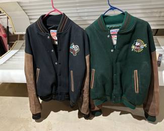 Disney wool & leather bomber jackets in “like new” condition.