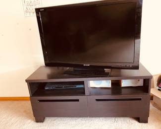 TV stand and TVs