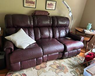 Leather Recliner Sofa