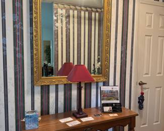 Hall gold mirror