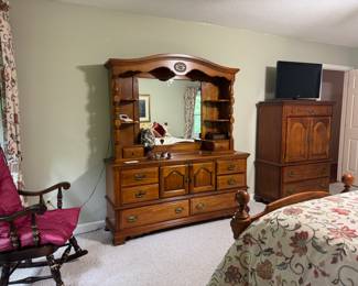 Sumter Cabinet Co mirrored dresser and chest