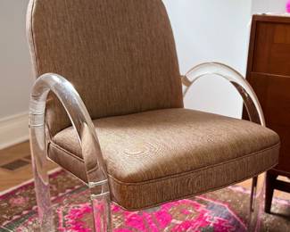 Charles Hollis Jones lucite armchair