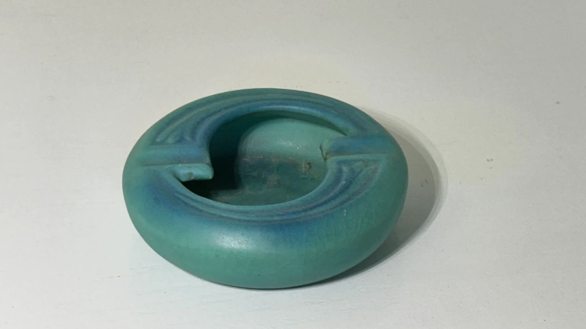 Van Briggle Art Noveau Pottery Ashtray