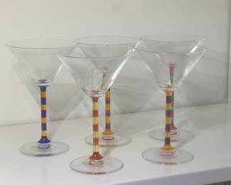 Crate and Barrel Caprice 7" Martini Glasses - 6