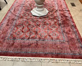 Red Fringed Rug