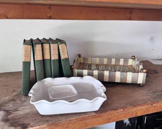 Ceramic Trays and Books