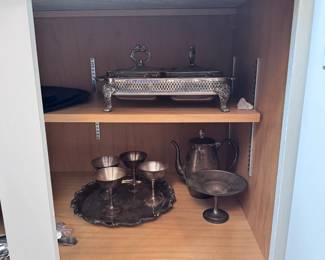 Cabinet Contents Serving Ware