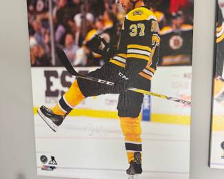 Large Patrice Bergeron Boston Bruins Signed Lithograph