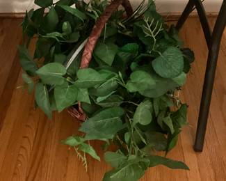 Living room -artificial plant under table