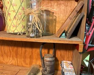 Outside storage building in back yard - miscellaneous