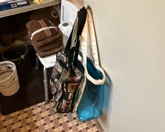 Hall bathroom - miscellaneous Including bath chair & bags
