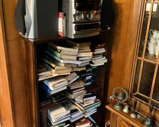 Dining Room - bookcase and stereo system