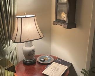 Living room - clock on wall above table