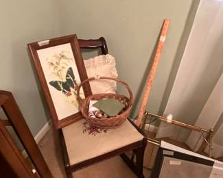 2nd bedroom on right - Chair, yard stick & more