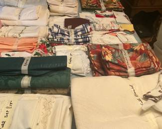 Back bedroom on right - Linens, placemats, doilies, napkin sets and more!  Bed is full!