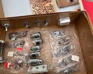 Outside in back yard - tubes/components to build your own television