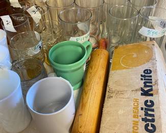 Kitchen - glasses, electric knife, glasses