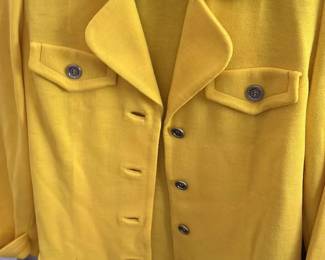 vintage yellow coat
